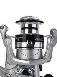 BILLINGS 1000-7000 Series Spinning Fishing Reel,Max Drag 12KG With Metal Spool And Rocker,Gear Ratio 5.2:1,Metal Grip&Eva Grip Left Right Interchangeable,Suitable For Saltwater Freshwater Fishing - Silver - View 7