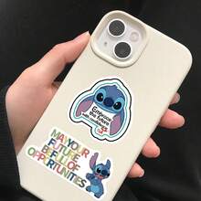Disney 50pcs Stitch Graduation Season Stickers, Creative Graffiti Stickers, Office Supplies, Mobile Phone & Computer Stickers, High-Value, Exquisite, Cool Stickers, Fun, Classic, Colorful Cartoon Design, Gift Decoration, Phone Case Decoration Stickers, Reusable, Colorful Cartoon Design, Suitable For Water Bottles, Skateboards, Mobile Phones, Etc., Perfect For School Supplies, A Top Gift For The Holidays. - 50pcs - View 8