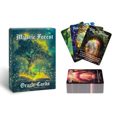Mysterious Magic Forest Tarot Cards, Party & Gathering Board Game Cards, A Fun Interactive Leisure Card Game Suitable For Couples And Families, Unlocking Warm Communication Moments, Romantic Holiday Gift For Valentine's Day/Thanksgiving/New Year