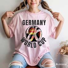 2026 Germany Cup, Soccer Cup, Soccer Fans 2026, Germany World Cup Shirt, Germany Soccer Tee, Football Graphic T-Shirt - 藏蓝色 - 查看 8