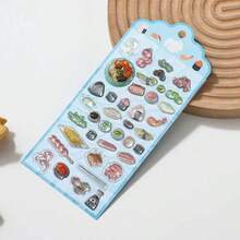 New 3D Embossed Stickers, Solid Epoxy Stickers, Crystal Diamond, Japanese Style Food New Decorative Stickers - Multicolor - View 12