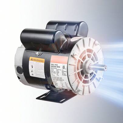 2HP SPL Air Compressor Electric Motor, 115/230V, 20/10 Amps, 56 Frame 3450RPM, 5/8" Keyed Shaft, 1.88" Shaft Length, Single Phase, CCW/CW (Factory Setting Is CCW)