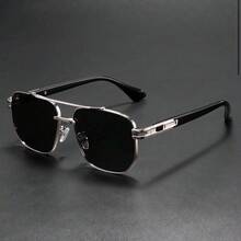 2副/1副复古金属男士时尚眼镜，经典大框男士眼镜 - 漸層色 - 查看 11