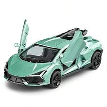 2026新款合金跑车模型，锌合金压铸结构，可开启式车模，适合汽车爱好者收藏，生日/返校/复活节礼物，桌面/房间装饰 - 彩色 - 查看 5