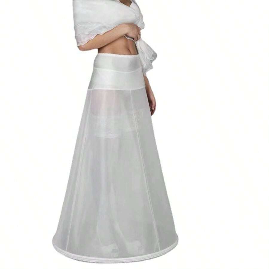 Women's A-Line Waist Slip Dress, Suitable For Weddings, Parties, Galas, Balls And Other Occasions - White - View 1