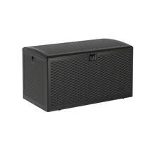 strundghti Large 99 Gallon Outdoor Storage Deck Box, Waterproof Resin Lockable Container For Patio Cushions, Garden Tools And Pool Equipment - Black - View 3