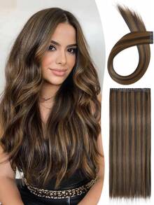 Invisible PU Brown Hair Tie, Seamless Reusable Brown Hair Binder - Multicolor - View 13