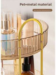 1/2/3层旋转化妆品收纳架,适用于梳妆台,可收纳香水和护肤品,大容量,浴室台面化妆品收纳,透明旋转护肤口红架,1/2/3层可选,圣诞装饰,化妆品收纳架,香水收纳架(绿色、透明、琥珀色),房间装饰,化妆包 - 彩色 - 查看 7