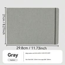 300g/M² Cuaderno de bocetos de acuarela de 100% algodón, adecuado para principiantes, artistas, bocetos y pintura al aire libre - A - Ver 11