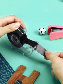 3米磁性胶带卷，磁性胶带，带分配器的便签胶带，柔性磁性胶带，橡胶磁性胶带，办公用品 - 适用于个性化书签、磁性拼图、照片整理和创意DIY、工艺品、学校用品 - 磁性黑膠帶+切割器 - 查看 3