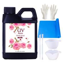 Premium Clear UV Resin Hard Glue 500g - All-In-One Crafting Kit With Silicone Mat, Mixing Tools & Gloves - Perfect For Jewelry Making, Resin Art & DIY Projects - UV Resin Kit - View 8