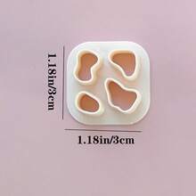 1pc/2pcs Cartoon Cute Cow Print Cow Shaped Polymer Clay Earring Cutter Mold For Beginner DIY Polymer Clay Earrings Jewelry - Apricot - View 14