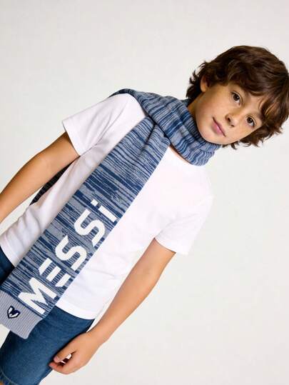  Bufanda  Deportiva Messi Tejida Suave y Cálida