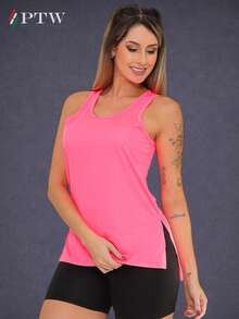 Women T-Shirts - Yellow Orange Pink - View 7