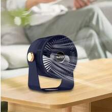 Ventilador Portátil de Escritorio Compacto Diseño Moderno Minimalista con Base Estable y Ajuste de Inclinación Manual, Flujo de Aire Directo y Uniforme Ideal para Oficina Hogar Estudio Recámara o Viajes, Funcionamiento Silencioso de Bajo Ruido Perfecto para Trabajar Dormir o Estudiar sin Interrupciones, Rejilla Protectora de Alta Densidad que Ayuda a Evitar el Contacto con las Aspas y Mejora la Distribución del Aire, Control Giratorio Lateral para Encendido y Selección de Velocidad de Forma Sencilla, Tamaño Reducido que Ahorra Espacio y Permite Colocarlo en Mesas Burós o Repisas, Material Resistente de Larga Duración con Acabado Elegante que Combina con Cualquier Decoración, Bajo Consumo Eléctrico para Uso Prolongado Diario, Ideal para Refrescar Espacios Personales sin Necesidad de Instalación, Diseño Ligero y Fácil de Transportar para Llevarlo a Donde lo Necesites Manteniendo Confort y Ventilación Constante en Todo Momento - Blanco - Ver 3