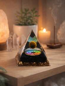 1 chiếc cột pha lê hình kim tự tháp phong cách Bohemian, thích hợp để trang trí bàn làm việc tại nhà, điểm nhấn cho bàn thiền, tăng thêm không gian ấm cúng, phù hợp với phòng khách, phòng ngủ, phòng học, bàn làm việc văn phòng, giá sách theo phong cách tâm linh. - Nhiều màu - Xem 7