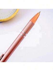 1pc High-Quality Pressurized Faux Gold Metal Ballpoint Pen With Stylus, Suitable For Students Taking Notes, Office Use, And Teacher's Day Gifts - Multiple Colors - One Size Fits All - View 2