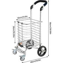 Heavy Duty Foldable Handcart With Wear-Resistant Rubber Wheels, Easy To Fold And Store In Hallway Cabinets - Variant1 - View 7