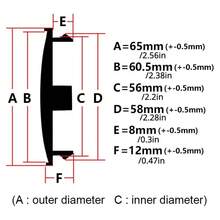 4PCS/Set Blank Refit 65mm Wheel Center Cap For VW Golf Jetta MK6 Passat B6 B7 Rim Hub Caps Cover - A - View 2