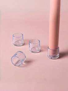 16/8/4 件装硅胶椅腿套，防滑圆形家具脚套（硅胶材质富有弹性），适用于抛光金属表面，地板保护垫 - 多色 - 查看 4