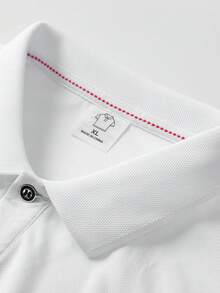 3 chiếc áo thun polo tay ngắn màu trơn phong cách bạn trai nhẹ, thoáng khí, chạy bộ, tập thể dục, mùa hè - Nhiều màu - Xem 8