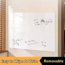 Whiteboard Wall Sticker, Reusable Small Chalkboard Self-Adhesive Erasable Writing Board For Home, Office, School, Removable Without Damaging Walls - White 1pc - View 4