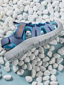 Dép xăng đan thể thao thường ngày cho trẻ em, dép xăng đan ngoài trời nhẹ và thời trang dành cho bé gái và bé trai. - Màu xanh nhạt - Xem 7