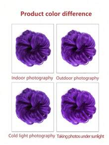 6 Inch Fluffy Bun Wig, With Elastic Hair Band, High Temperature Fiber, Suitable For All Occasions - Multicolor - View 8