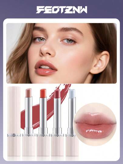 FEOTZNW Bálsamo labial que cambia de color - Hidratante y nutritivo, previene la sequedad y el agrietamiento, suaviza las líneas de los labios, bálsamo labial de otoño/invierno - 01