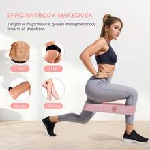 1/2pcs Elastic Resistance Bands, Yoga/Fitness Booty Bands, Glute Activation Bands, Gym Training Loops, Yoga Exercise Equipment, Tension Bands - Multicolor - View 3