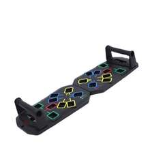 1 Set Multi-Functional Pushup Board, Portable Foldable Fitness Equipment With Handle, Suitable For Chest, Abdomen, Arms And Back Exercises, Gym Accessory - Multicolor - View 3