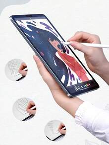 High Definition, High Transparency, Anti-Scratch, Anti-Drop, Full Screen Coverage, Strong Anti-Fingerprint, Sensitive Touch, PET Film, Screen Protector Soft Film, Compatible With (Air4/5/6)/(7/8/9/10th Gen)/ 11 1A16(2025) - Clear - View 9