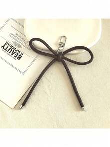 Un llavero con una cuerda de lazo, un colgante de creación de cuerda hecha a mano, un accesorio de mochila bolso de auriculares, adecuado como regalo de cumpleaños, llade de Señora, accesorio de Señora, regalo de regreso a la escuela, regalo de pareja, regalo de cumpleaños, regalo de fiesta o recuerdo de evento - Granate - Ver 12