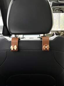 [2 st] Tecknad bilsäteskrok, kreativ upphängningskrok i bilen, förvaringskrok för bilsätesryggar - A - Visa 4