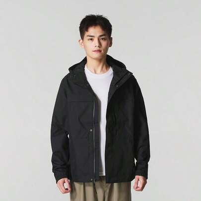 Timberland Áo khoác gió ngoài trời dành cho nam, chống thấm nước, chống gió, giữ ấm, trang phục thể thao A695W001