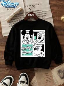 Disney Officially Licensed Kids Sweatshirt Unisex Black 100% Polyester Ultra Comfortable Super Soft Printed Cars Lightning McQueen & Mater Design Ages 1-14 Everyday Stylish Casual Wear High Visibility Relaxed Fit Disney Park Limited Edition Design New Arrival Express Delivery - Noir - Voir 2
