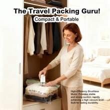 Kitchen mommy Cooking Mom Food Vacuum Sealer Bags And Handheld Electric Vacuum Sealer Set, Equipped With Rechargeable 500mAh Battery, Reusable Vacuum Seal Zipper Bags And 1 Electric Pump, Suitable For Storing Dry/Wet Powder, Meat, Vegetables, Fruits, Includes Large/Medium/Small Vacuum Zipper Bags For Refrigerator Food Preservation - Multicolor - View 4