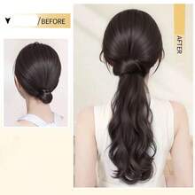 马尾发爪夹，自然凌乱发髻发型发饰，优雅发夹 - 彩色 - 查看 4