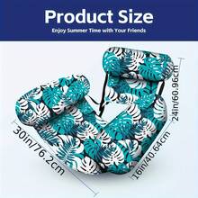 1 pieza Cama flotante inflable para adultos, tumbona flotante, flotador de piscina inflable para adultos, diversión acuática de verano, silla flotante para playa y lago - Multicolor - Ver 2