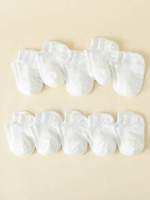 10 pares de calcetines de malla transpirables y antideslizantes para bebés y niños pequeños, calcetines tipo barco para el verano - Multicolor - Ver 11