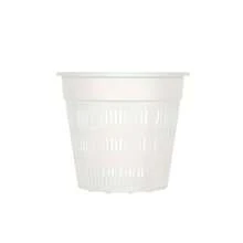 5 chậu trồng lan trong suốt, được thiết kế để quản lý rễ hiệu quả với lỗ thoát nước và nắp lưới, lý tưởng cho việc thay chậu và trồng hoa. - Rỗng - Xem 13