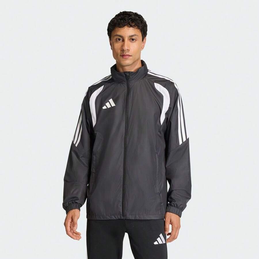 Adidas Men's TIRO26L WB Jacket, Woven Hooded Jacket JY9733 - Black - View 1