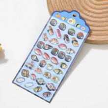 New 3D Embossed Stickers, Solid Epoxy Stickers, Crystal Diamond, Japanese Style Food New Decorative Stickers - Multicolor - View 9