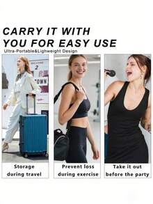 迷你旅行首饰包，按扣式便携首饰卷，可折叠小巧首饰收纳盒，理想的小型首饰整理器，适用于耳环、戒指、项链，适合作为婚礼回礼、时尚旅行配件，是珠宝爱好者的必备旅行伴侣。 - 彩色 - 查看 7