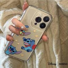 Disney Lilo & Stitch Playful Stitch All-Over Print Phone Case Suitable For IPhone 17/17 Pro/17 Pro Max/17 Air/16/15/14/13/12/11/X Series Iphone 17 Pro Max Case Iphone 17 Pro Case Iphone 17 Case Stocking Stuffers The Girlfriend - Clear - View 3