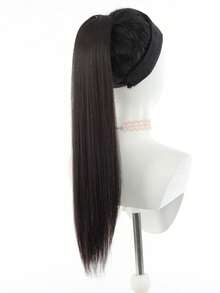 23-Inch Long Hair Ponytail Wig With Headband, Designed To Look Like A Hair Tie, Features Natural Fluffy And Soft Elastic Band, High Ponytail Wig - Multicolor - View 4