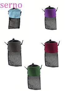 带钩网状晾衣袋，抽绳密封大直径晾衣袋，抽绳，晾衣绳，木质晾衣绳，帆布晾衣绳收纳袋 - 彩色 - 查看 8