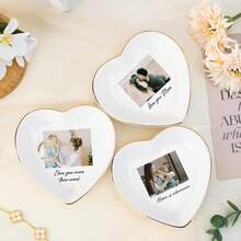 1pc Personalized Initial Ring, Wedding Bride Groom Bridesmaid Engagement Party Gift - Multicolor - View 11