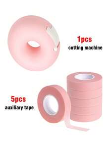 6件套眼影胶带、甜甜圈切割器、眼影和眼线模板工具、眼影定妆凝胶、眼影保护胶带、专业睫毛胶胶带、粘性布质睫毛嫁接胶带、透气微孔布质睫毛嫁接胶带、睫毛提拉胶带、透气低刺激睫毛隔离膜。化妆工具 - 彩色 - 查看 9