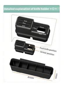 Escurridor de 2 niveles, estante de almacenamiento de acero al carbono para encimera de cocina con bandeja de goteo, negro - Multicolor - Ver 3